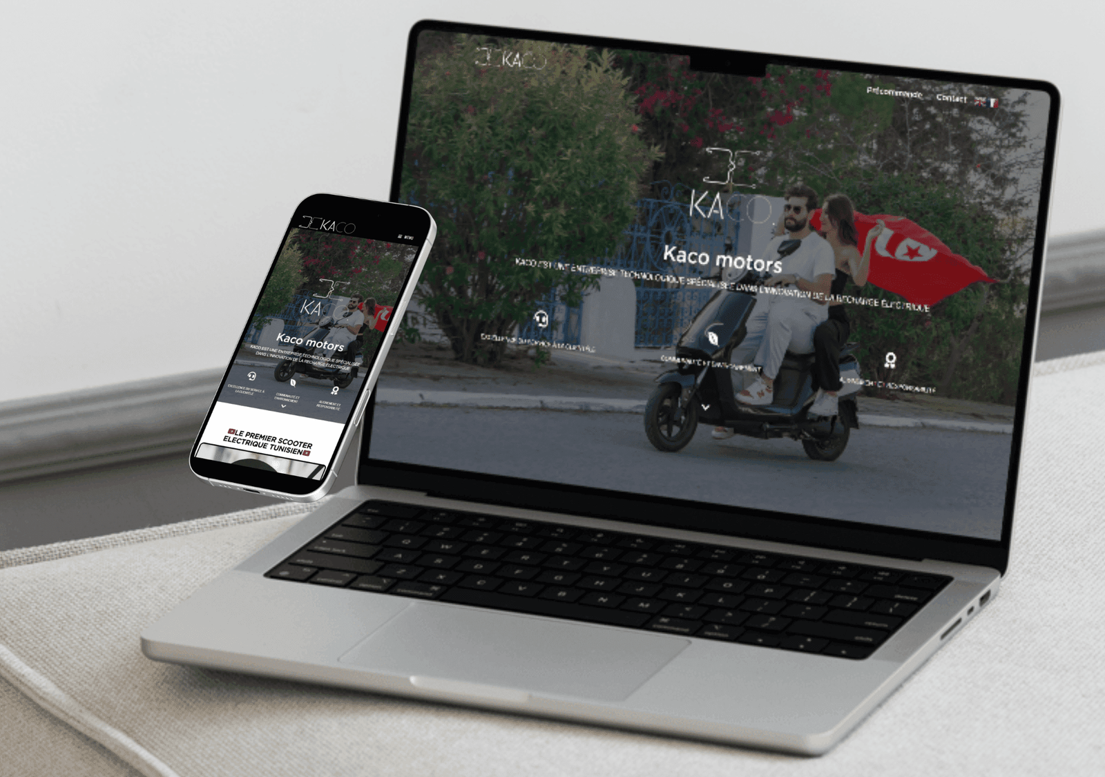 Kaco Motors — Electric mobility digital project by THE ROAD