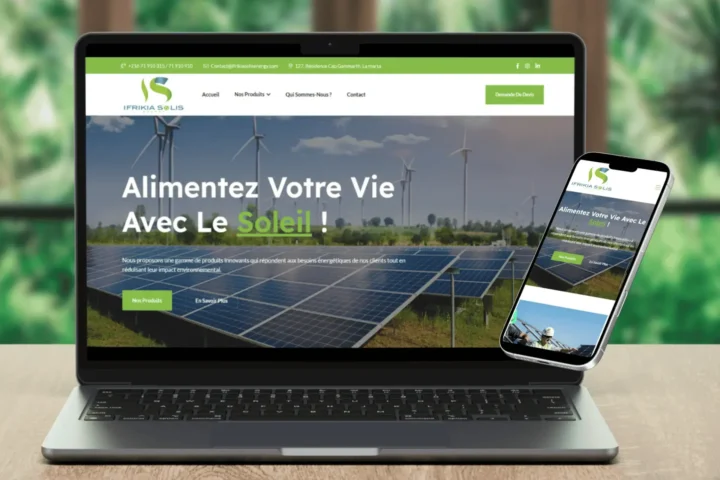 IfrikiaSolis Energy — Solar energy & eco solutions digital project by THE ROAD
