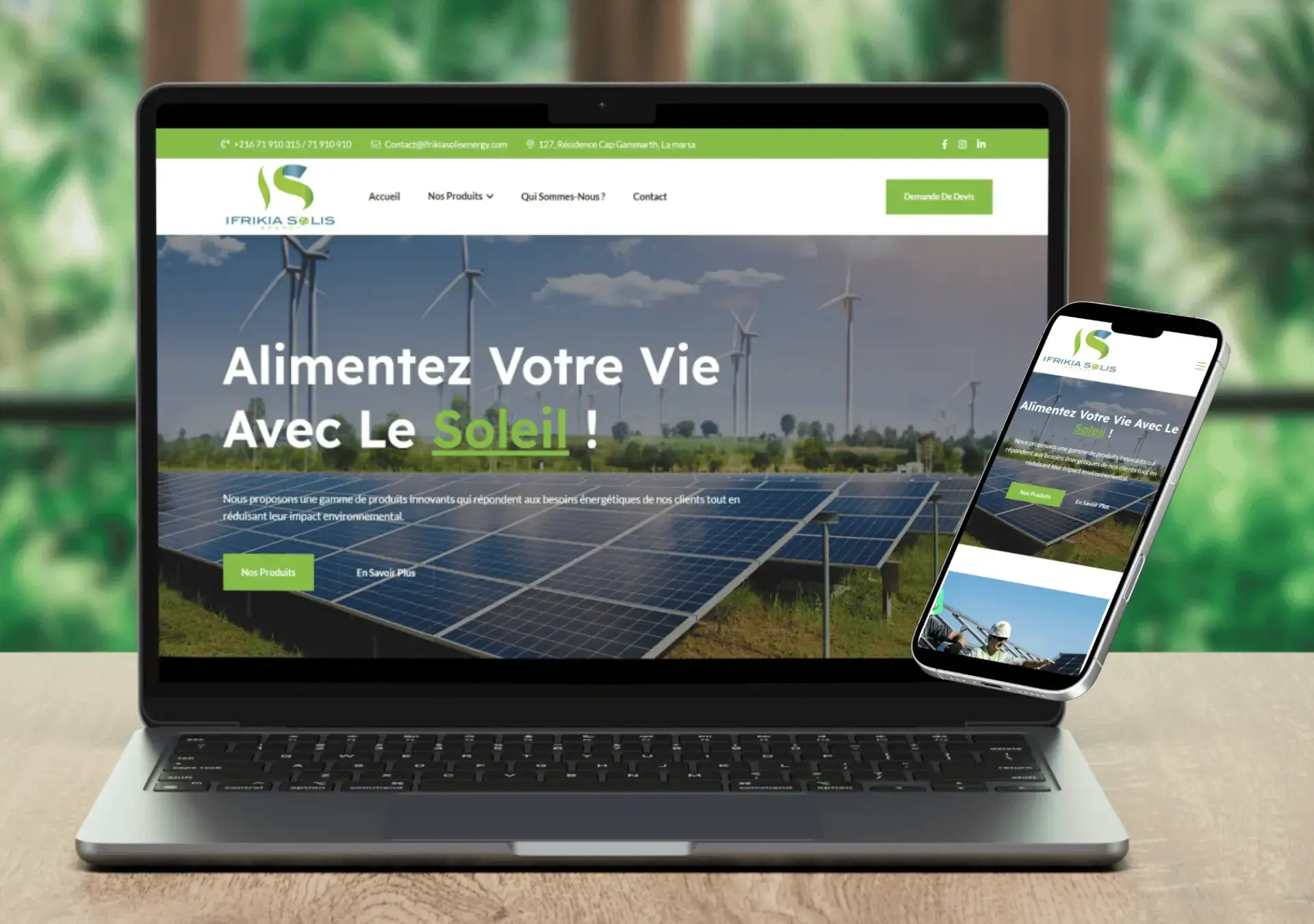IfrikiaSolis Energy — Solar energy & eco solutions digital project by THE ROAD