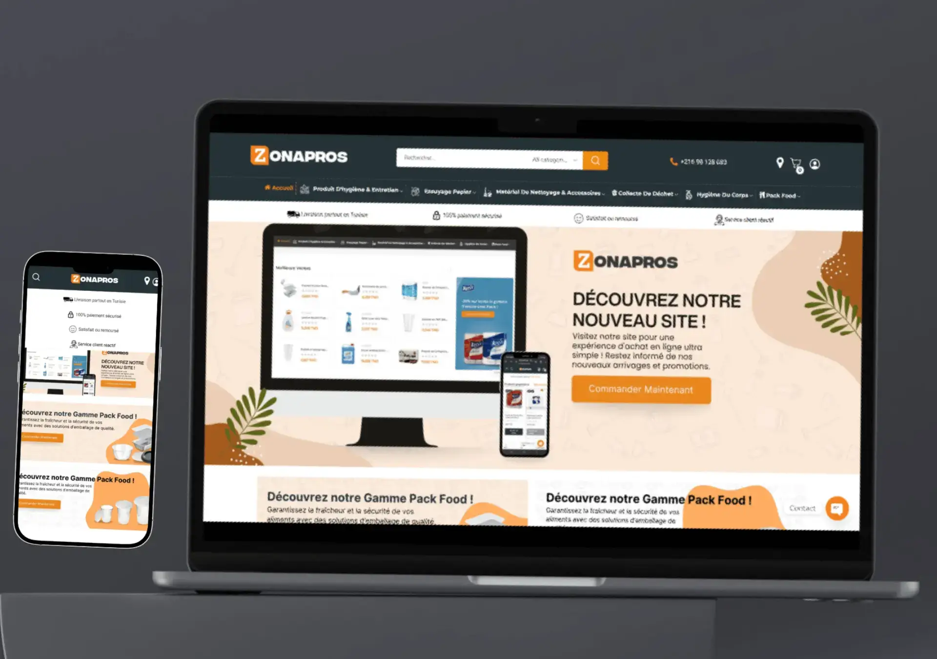 ZonaPros — Hygiene, cleaning & organic products digital project by THE ROAD