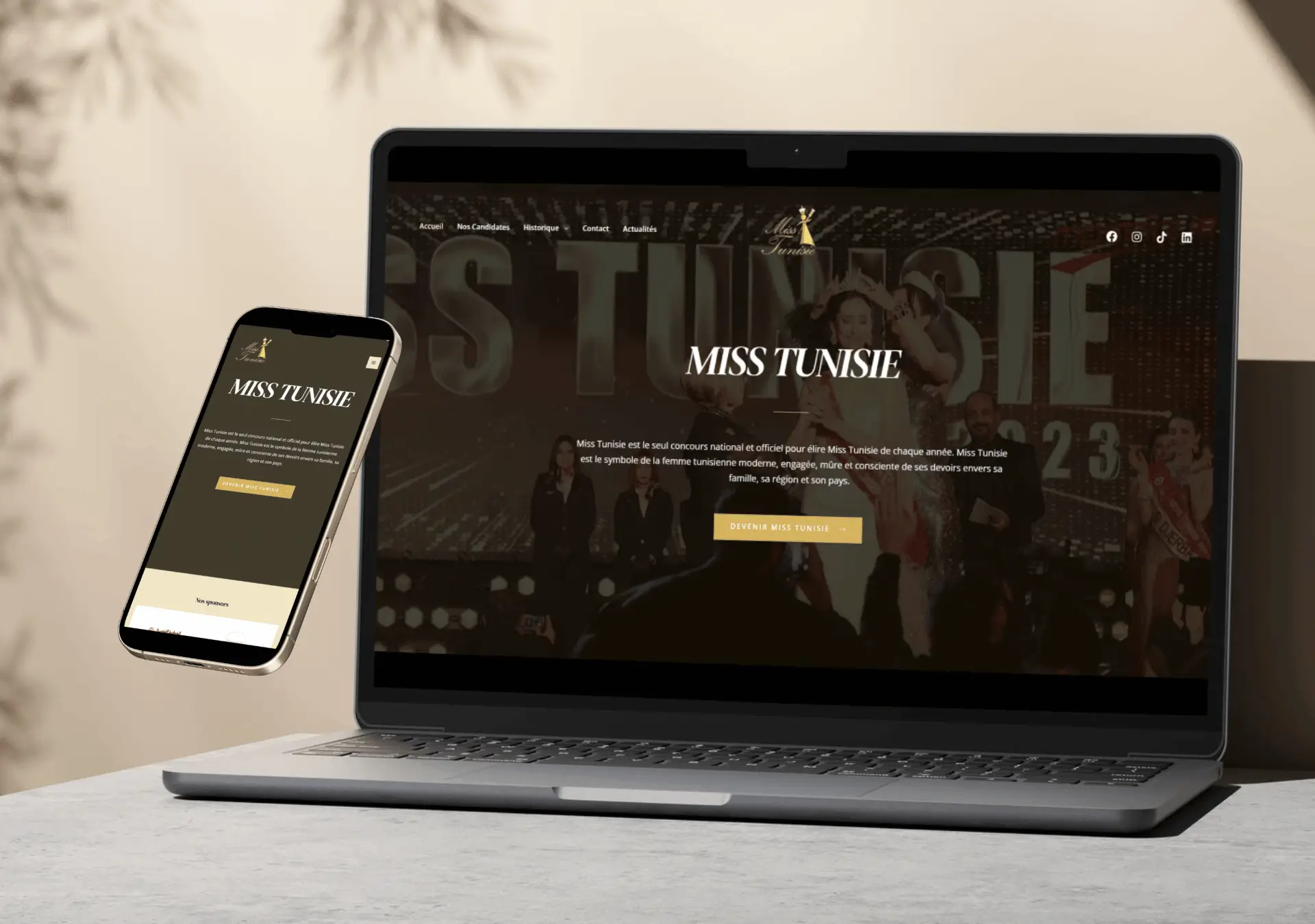 Miss Tunisia — digital project by THE ROAD