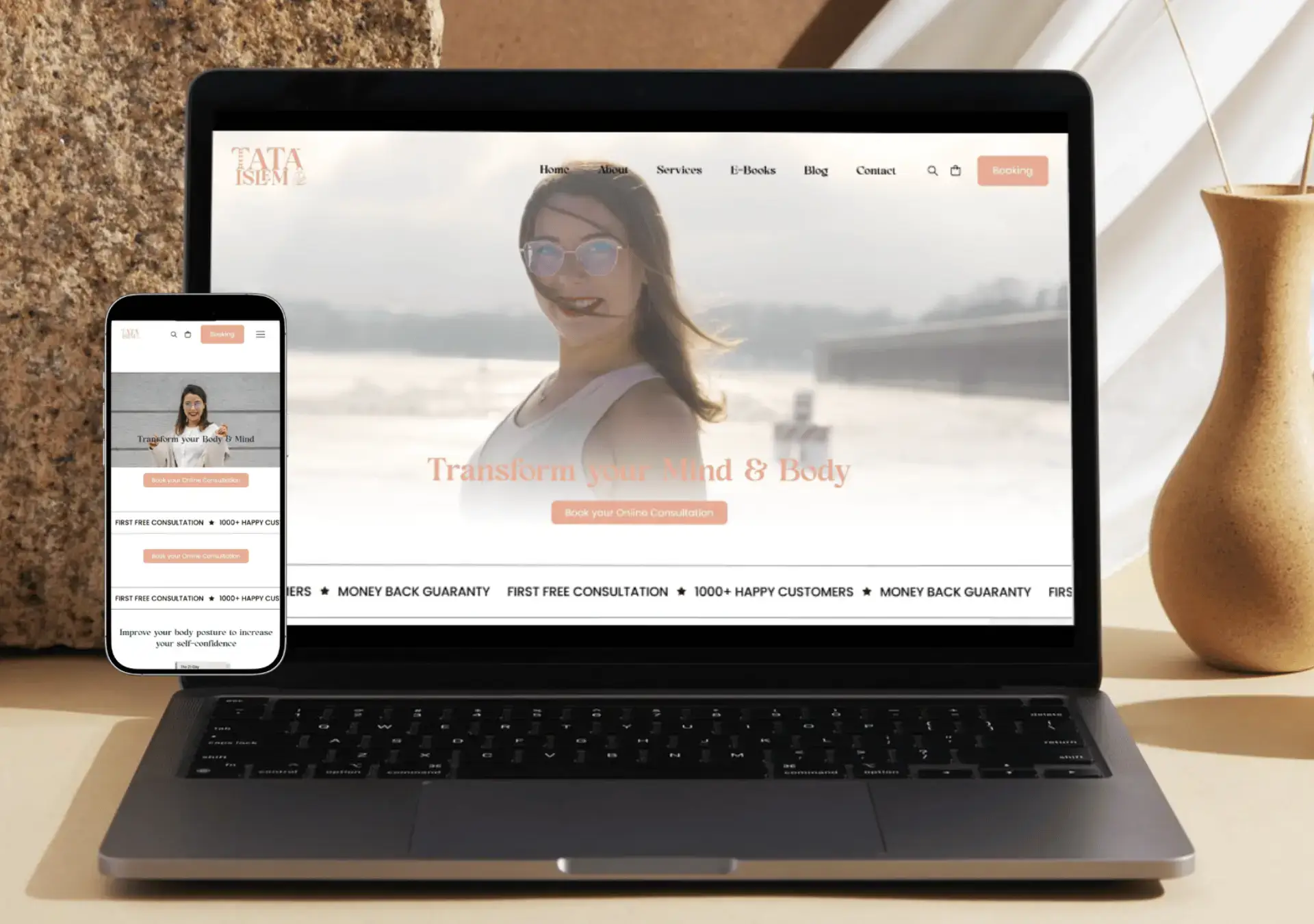 Tata Islem — Influence, travel & wellness digital project by THE ROAD