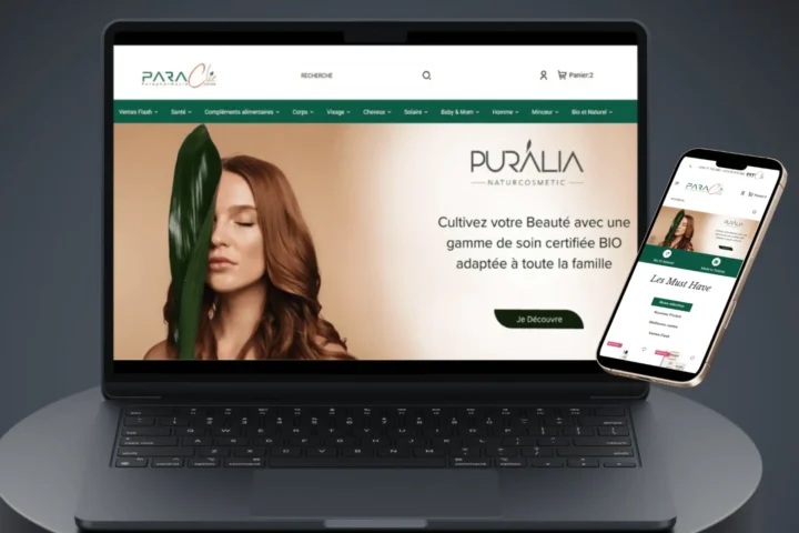 Paraclic — Parapharmacy & wellness digital project by THE ROAD