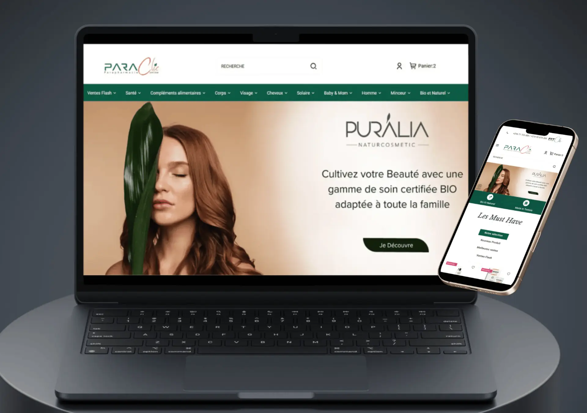 Paraclic — Parapharmacy & wellness digital project by THE ROAD