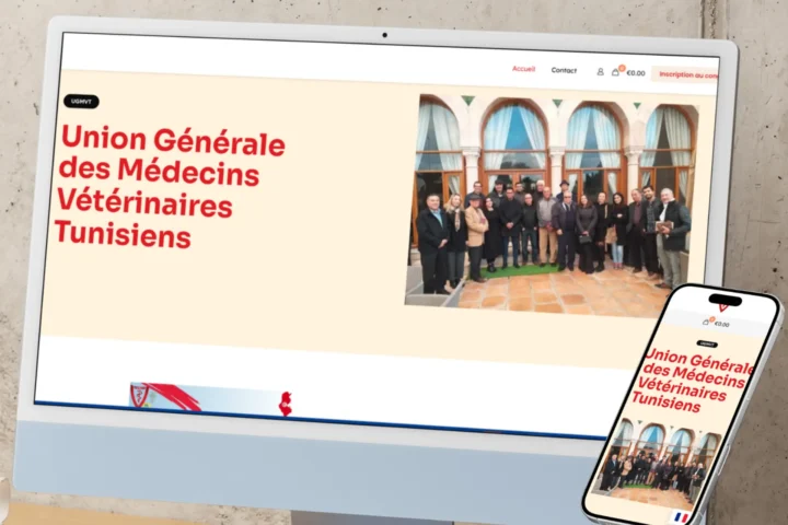 General Union of Tunisian Veterinarians (UGMVT) — digital project by THE ROAD
