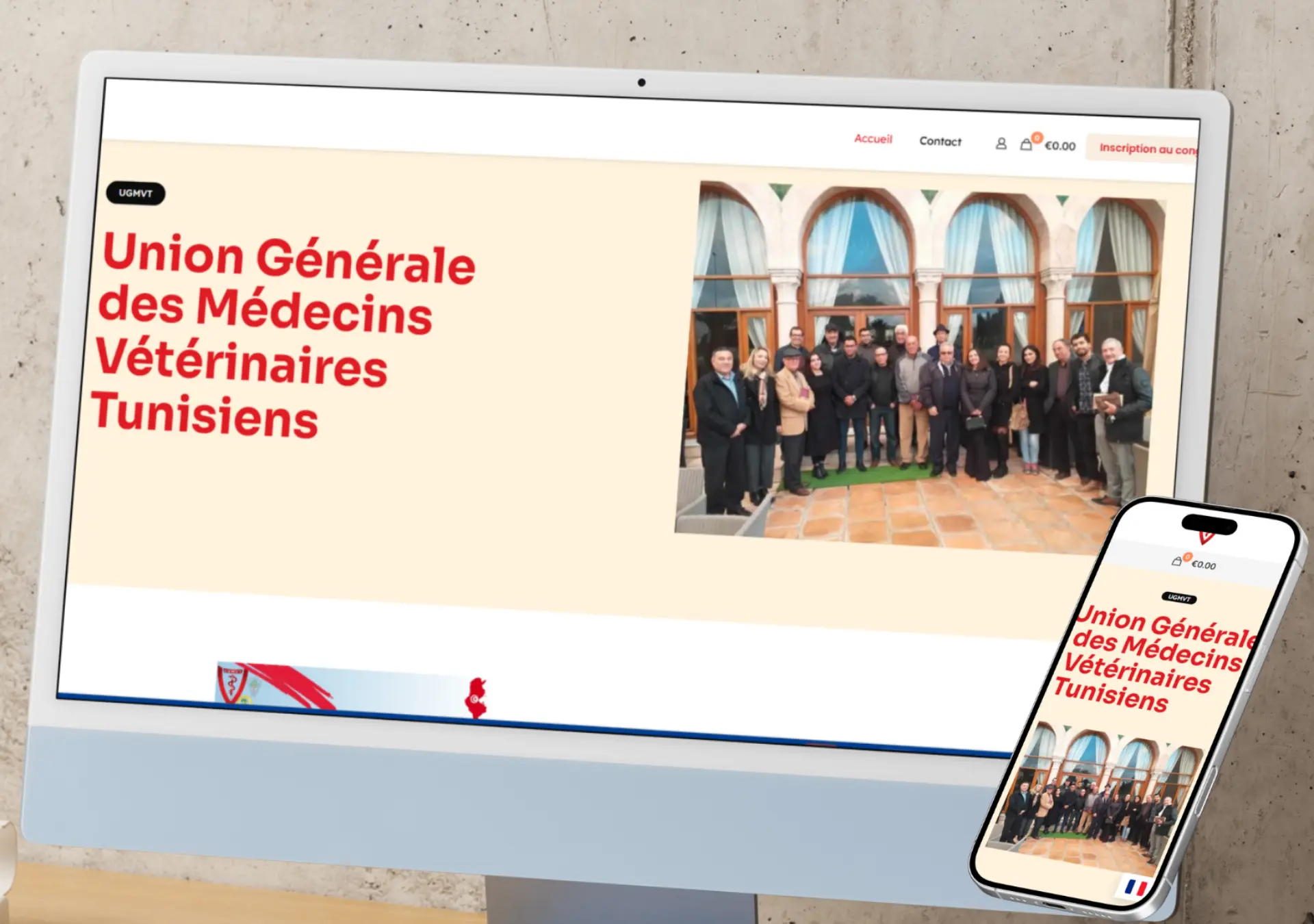General Union of Tunisian Veterinarians (UGMVT) — digital project by THE ROAD