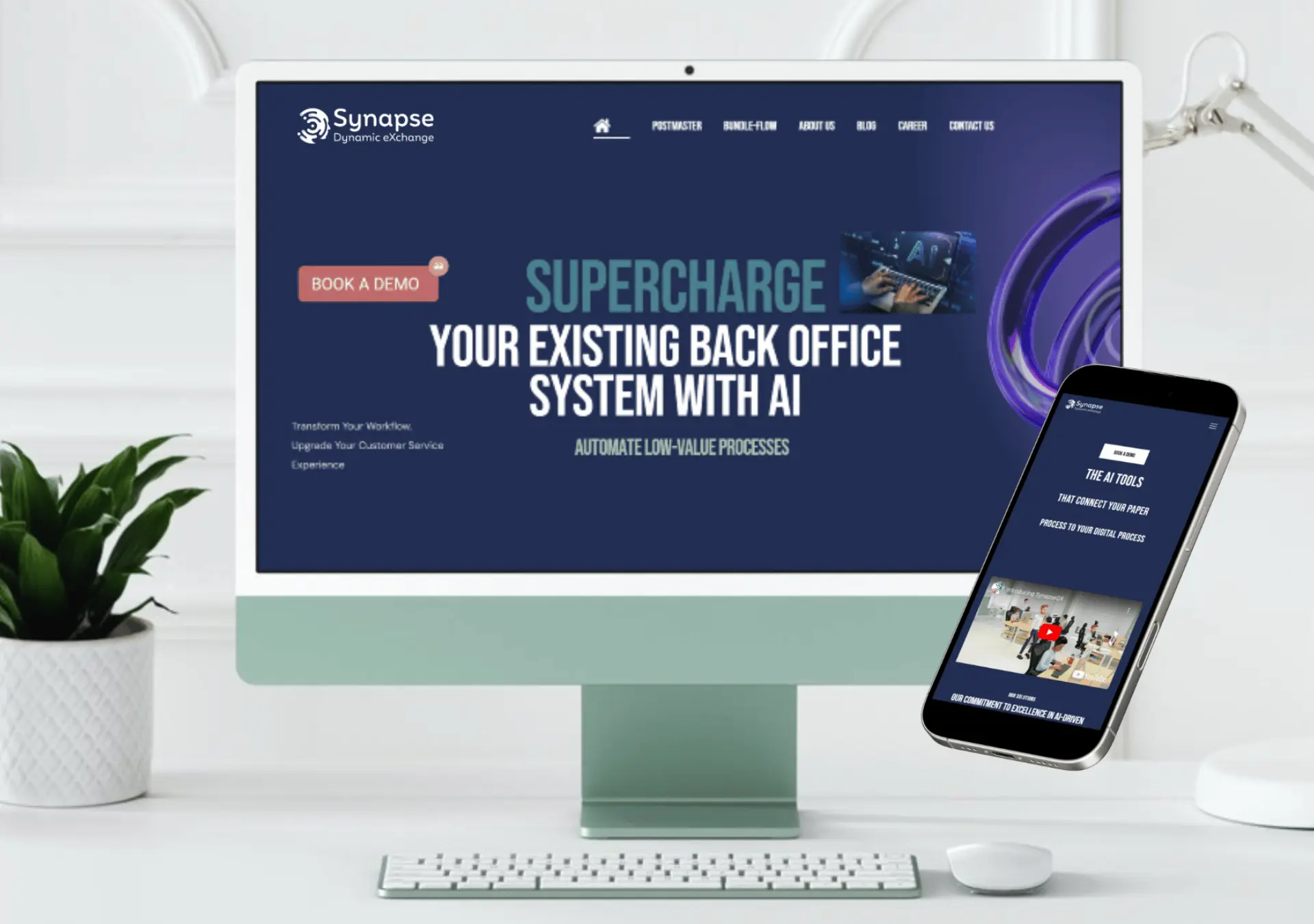 SynapseDX — Technology & artificial intelligence digital project by THE ROAD