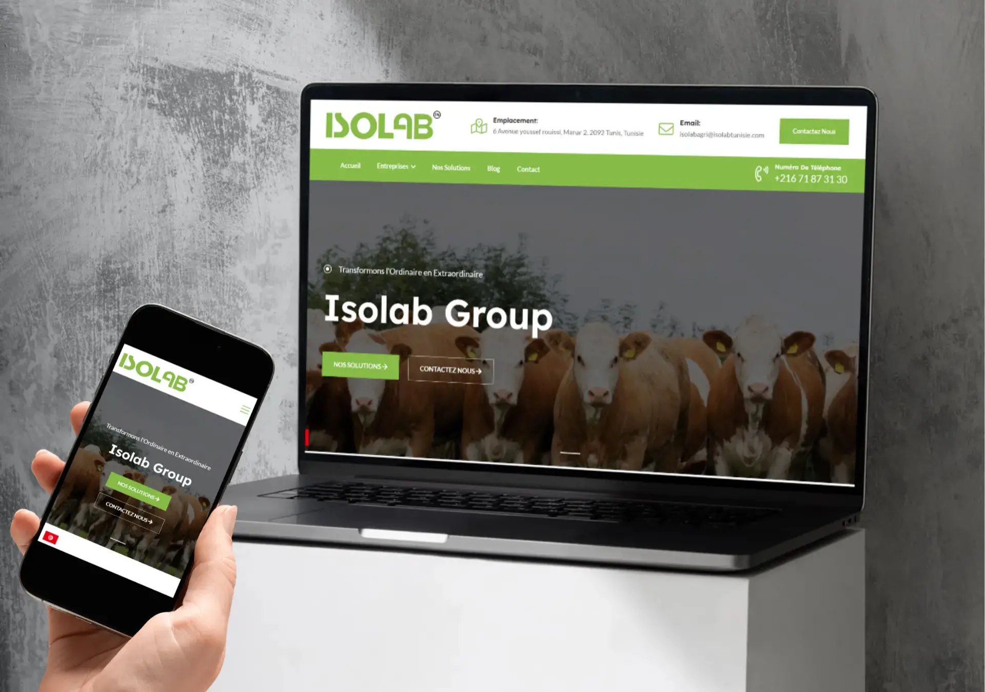 ISOLAB Group — Agrifood & livestock digital project by THE ROAD