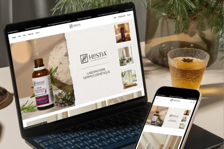 Hestia — Cosmetics & pharmaceutical digital project by THE ROAD