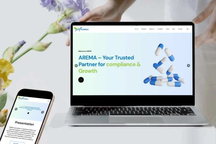 AREMA International — Healthcare, regulatory affairs & pharmacovigilance digital project by THE ROAD