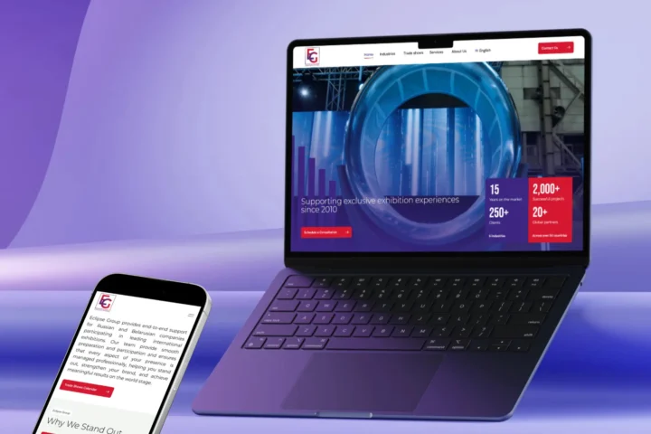 Eclipse Group — International trade shows & business support digital project by THE ROAD