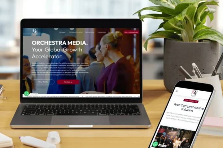 Orchestra Media — Events & international exhibitions digital project by THE ROAD