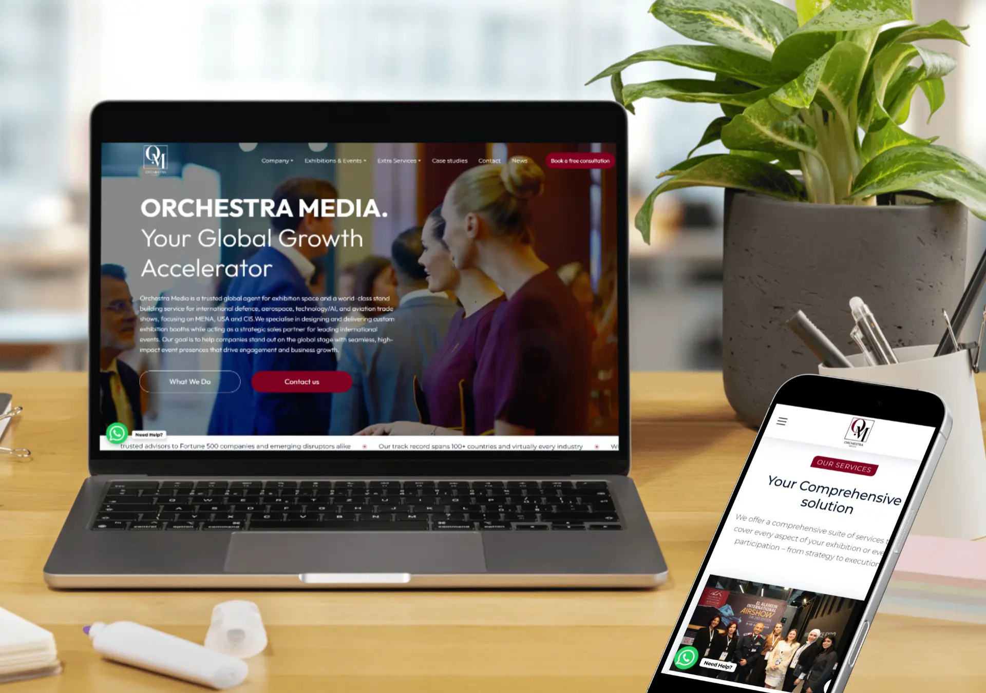 Orchestra Media — Events & international exhibitions digital project by THE ROAD