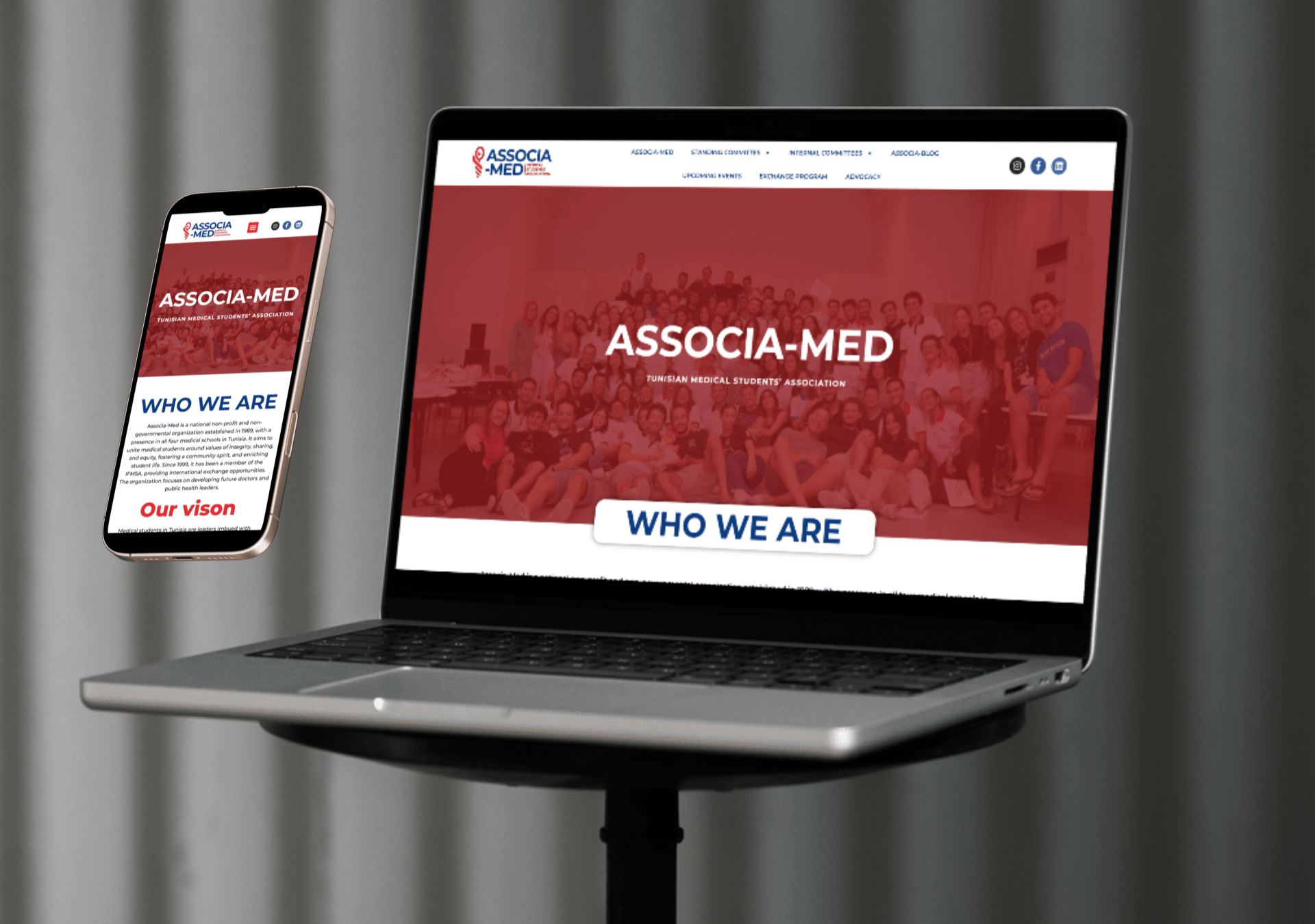 Associa-Med — Medical association & community health digital project by THE ROAD