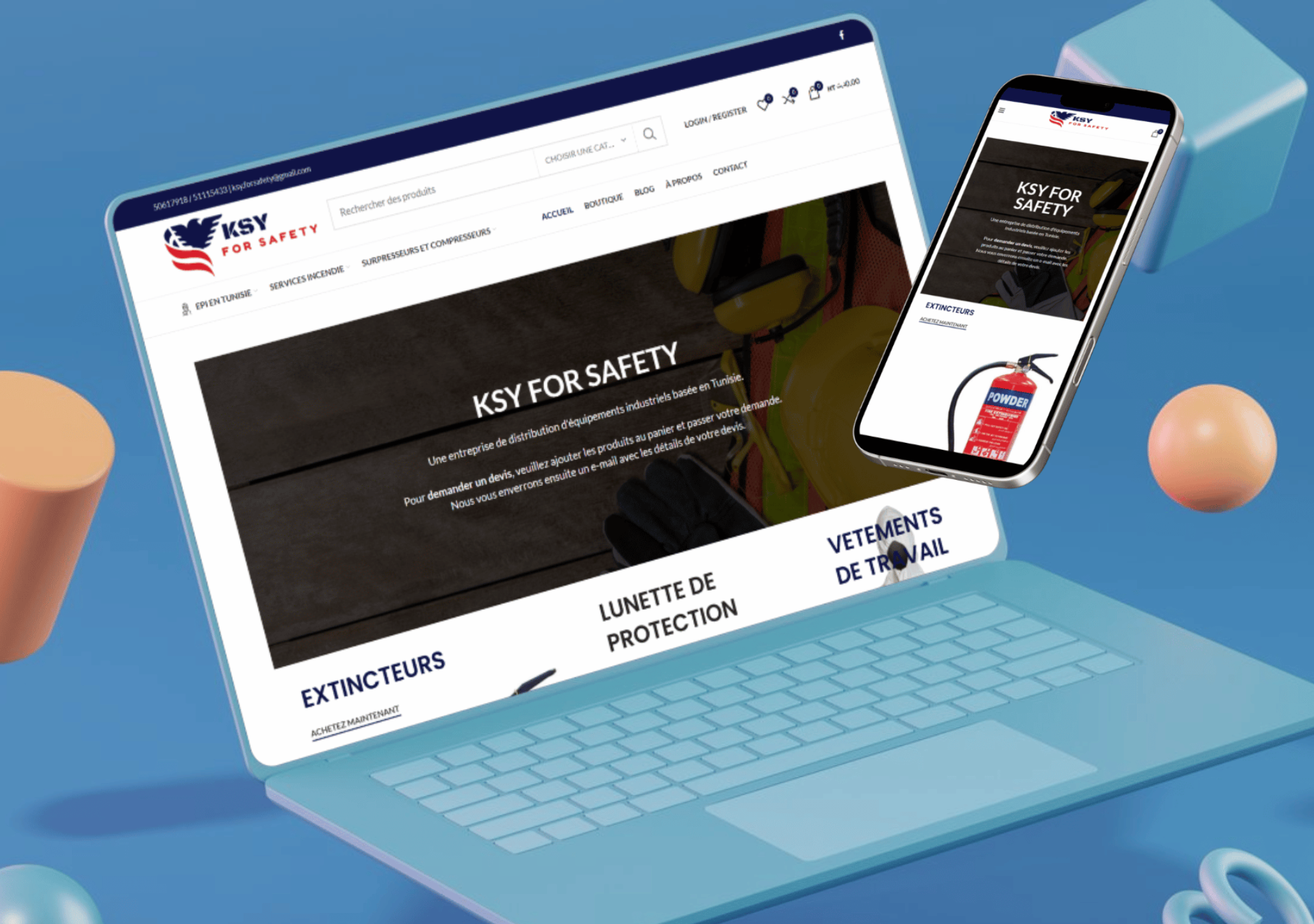 KSY For Safety — Safety & protective equipment digital project by THE ROAD